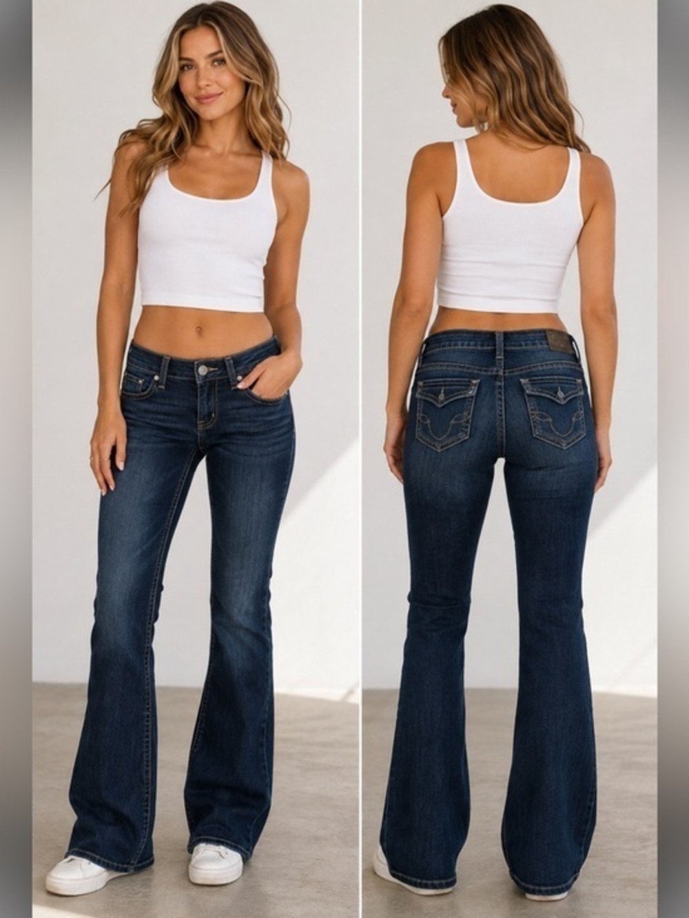 Silver Jeans Co. Suki Dark Wash Low Rise Bootcut Jeans Size 30